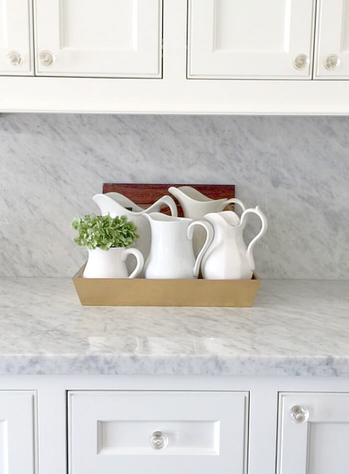 Carrara marble countertops