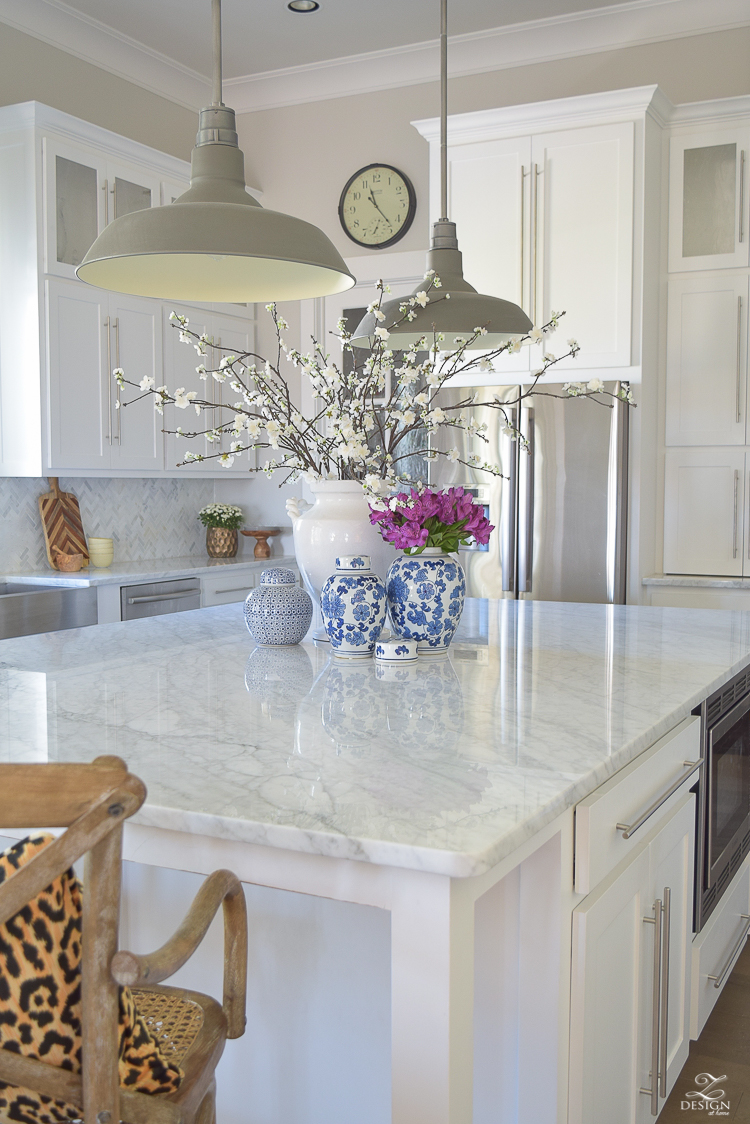 Carrara marble countertops